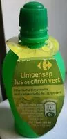 Mängden socker i Jus de citron vert