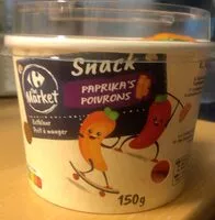 Mängden socker i Snack Poivrons