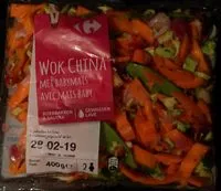 Socker och näringsämnen i Wok china met babymais