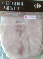 Mängden socker i Jambon cuit