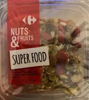 Mängden socker i Nuts and fruits super food