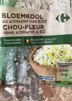 Mängden socker i Chou-fleur fines herbes comme alternative au riz