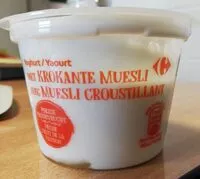 Mängden socker i Yaourt pêche et passion avec muesli