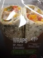 Mängden socker i Wraps poulet guacamole