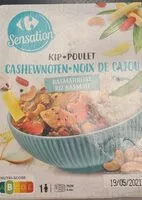Mängden socker i Poulet noix de cajou riz basmati