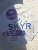 Mängden socker i Skyr myrtille