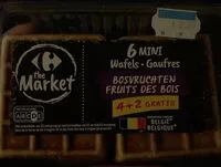 Mängden socker i Gaufres fruits des bois