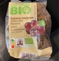 Mängden socker i Sultana-rozijnen