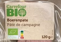 Mängden socker i Pâté de campagne