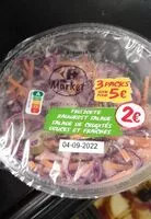 Mängden socker i Salade de crudités douces et fraîches