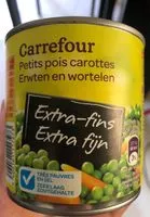 Mängden socker i Petits pois & carottes extra-fins
