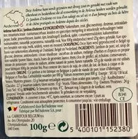 Mängden socker i Jambon d’Ardenne