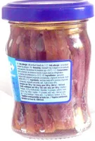 Mängden socker i Filets d'anchois à l'huile d'olive