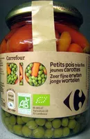 Mängden socker i Petits pois très fins et carottes bio