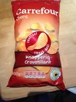 Mängden socker i Chips croustillant Sel