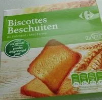 Mängden socker i Biscottes sans sel ajouté
