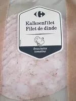 Mängden socker i Kalkoenfilet: bruschetta tomatino