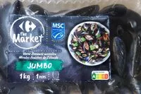 Mängden socker i Moules fraîches de Zélande jumbo