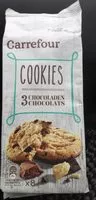Mängden socker i Cookies aux 3 chocolats