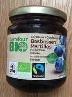 Mängden socker i Confiture Myrtilles Bio