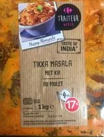 Mängden socker i Tikka Masala