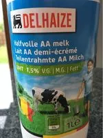 Mängden socker i Lait AA Demi-écrémé