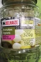 Mängden socker i Oignons aigre-doux 320 gr