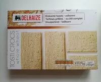 Mängden socker i Tosti'croc Parties Grillées Au Blé Complet