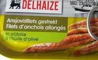 Mängden socker i filets d'anchois allongés à l'huile d'olive