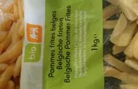 Mängden socker i Pommes frites belges précuites (surgelés)