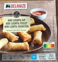 Mängden socker i Mini loempia poulet