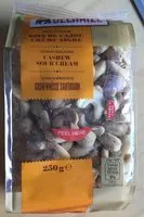 Mängden socker i Noix de cajou creme aigre