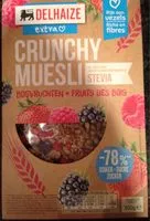 Mängden socker i Crunchy Muesli Stevia Fruits Rouges