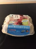 Mängden socker i Oeufs frais élevés en plein air