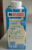 Mängden socker i Crème dilué Light 8% mg