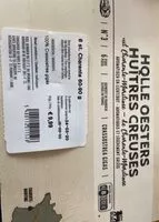 Mängden socker i Huitres creuses de Charente-maritime