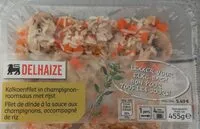 Mängden socker i Filet de dinde à la sauce aux champignons accompagné de riz