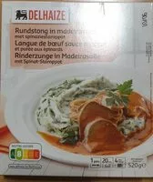 Mängden socker i Langue de boeuf sauce Madère