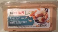 Mängden socker i Surimi et crabe en sauce cocktail