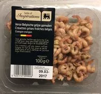 Mängden socker i Crevettes grises fraiches belges