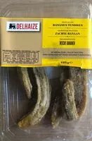 Mängden socker i Bananes tendres