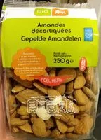 Mängden socker i Amandes décortiquées