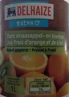 Mängden socker i Jus frais d'orange et de kiwi