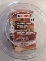 Mängden socker i Roulades de jambon Serrano au fromage crémeux