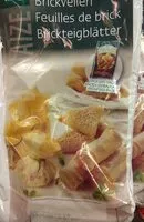 Mängden socker i Feuilles de brick