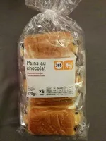 Mängden socker i Pains au chocolat (x 6) 270 g - 365