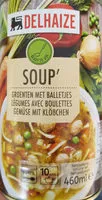 Mängden socker i Soup' légumes avec boulettes