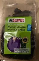 Mängden socker i Pruneaux d'Agen non dénoyautés