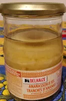 Mängden socker i tranches d'ananas