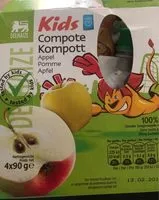 Mängden socker i Compote kids pomme